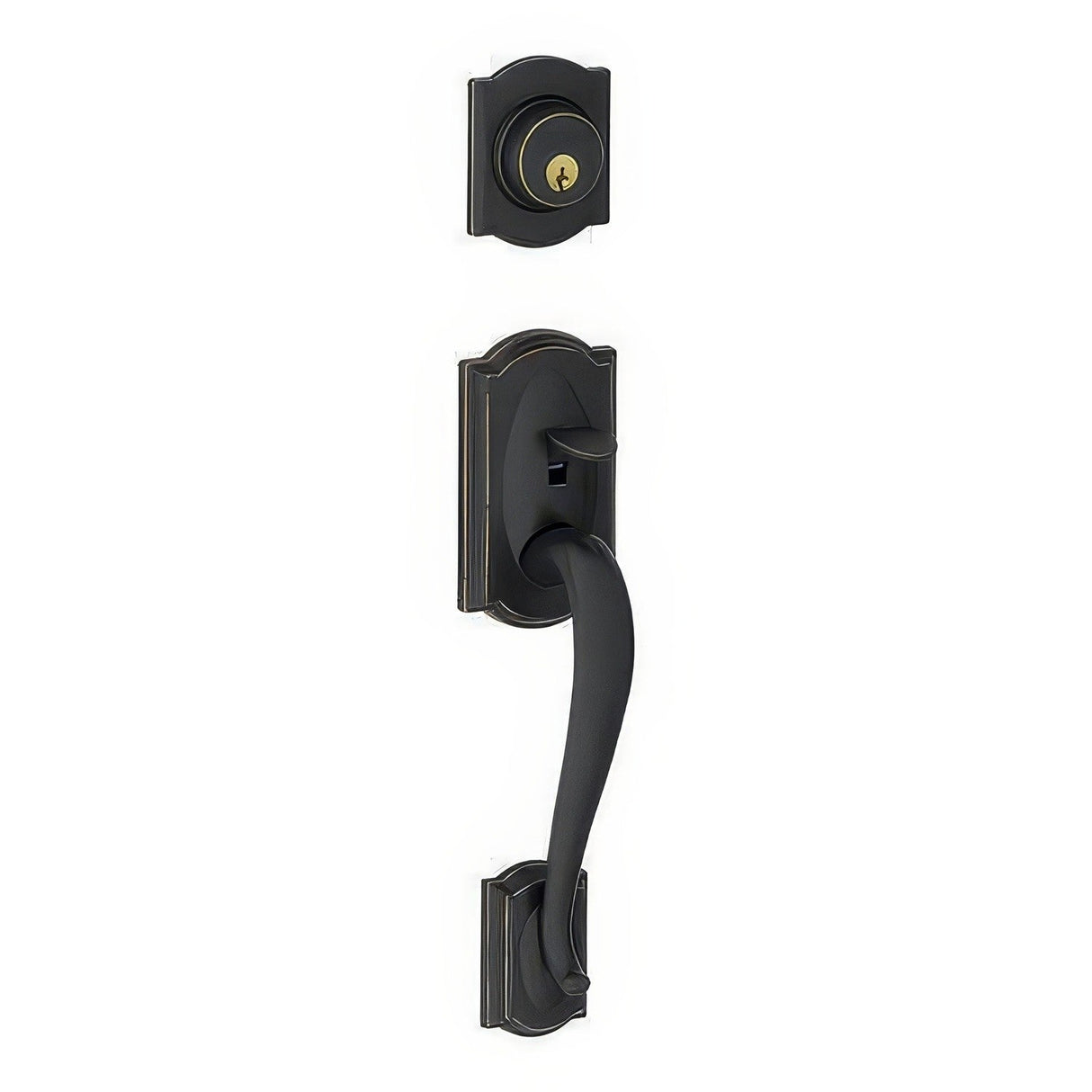 Schlage F58-CAM F-Series Camelot Single Cylinder Handleset