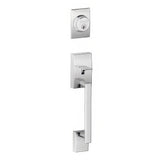 Schlage F58CEN625 polished chrome single cylinder handleset