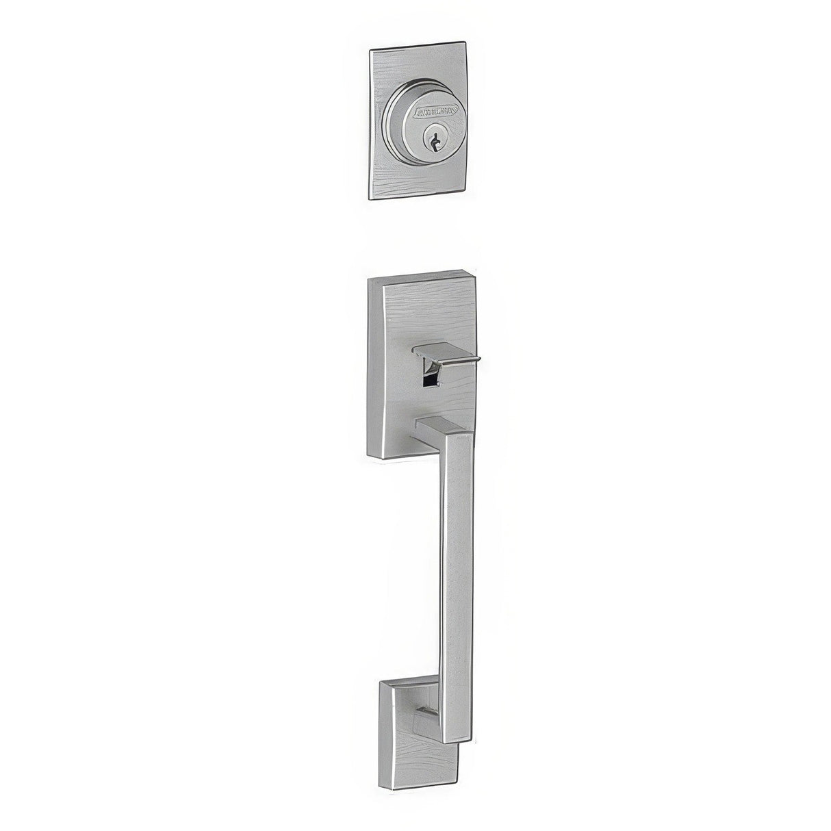 Schlage F58CEN626 satin chrome single cylinder handleset