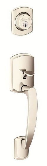 Schlage F58GRW618 F Series single cylinder handleset, additional view