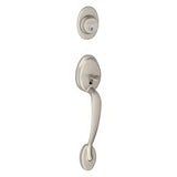 Schlage F58PLY619 satin nickel single cylinder handleset
