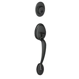 Schlage F58PLY622 matte black single cylinder handleset