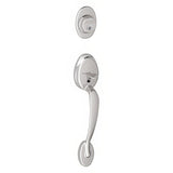 Schlage F58PLY625 polished chrome single cylinder handleset