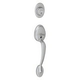 Schlage F58PLY626 satin chrome single cylinder handleset
