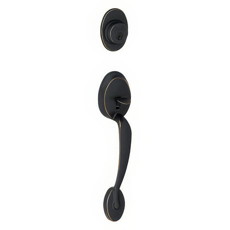 Schlage F58PLY716 aged bronze single cylinder handleset