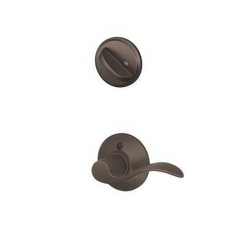 Schlage F59ACC613LH oil rubbed bronze dummy interior pack
