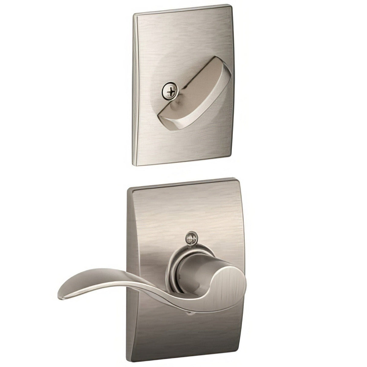 Schlage F59ACC619CENRH satin nickel single cylinder interior pack