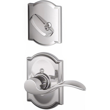 Schlage F59ACC625CAMLH bright chrome interior trim pack