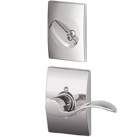 Schlage F59ACC625CENLH bright chrome dummy interior pack