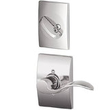 Schlage F59ACC625CENLH bright chrome dummy interior pack