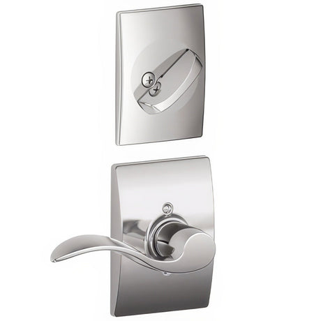 Schlage F59ACC625CENRH bright chrome single cylinder interior pack