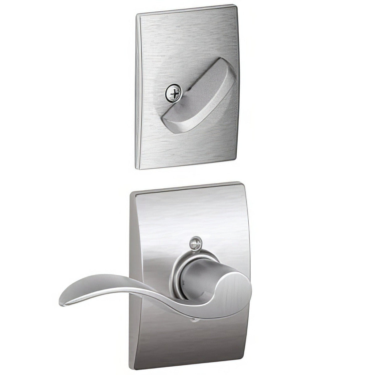 Schlage F59ACC626CENRH satin chrome single cylinder interior pack