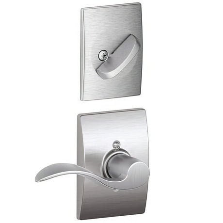 Schlage F59ACC626CENRH satin chrome single cylinder interior pack