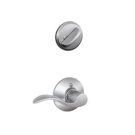 Schlage F59ACC626RH satin chrome dummy interior pack