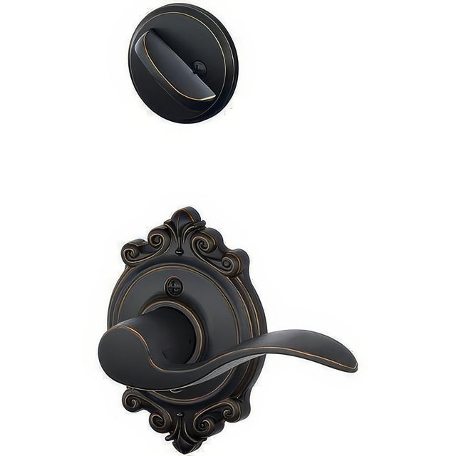 Schlage F59ACC716BRKLH aged bronze interior trim pack