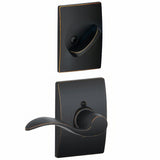 Schlage F59ACC716CENRH aged bronze single cylinder interior pack
