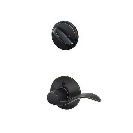Schlage F59ACC716LH aged bronze dummy interior pack