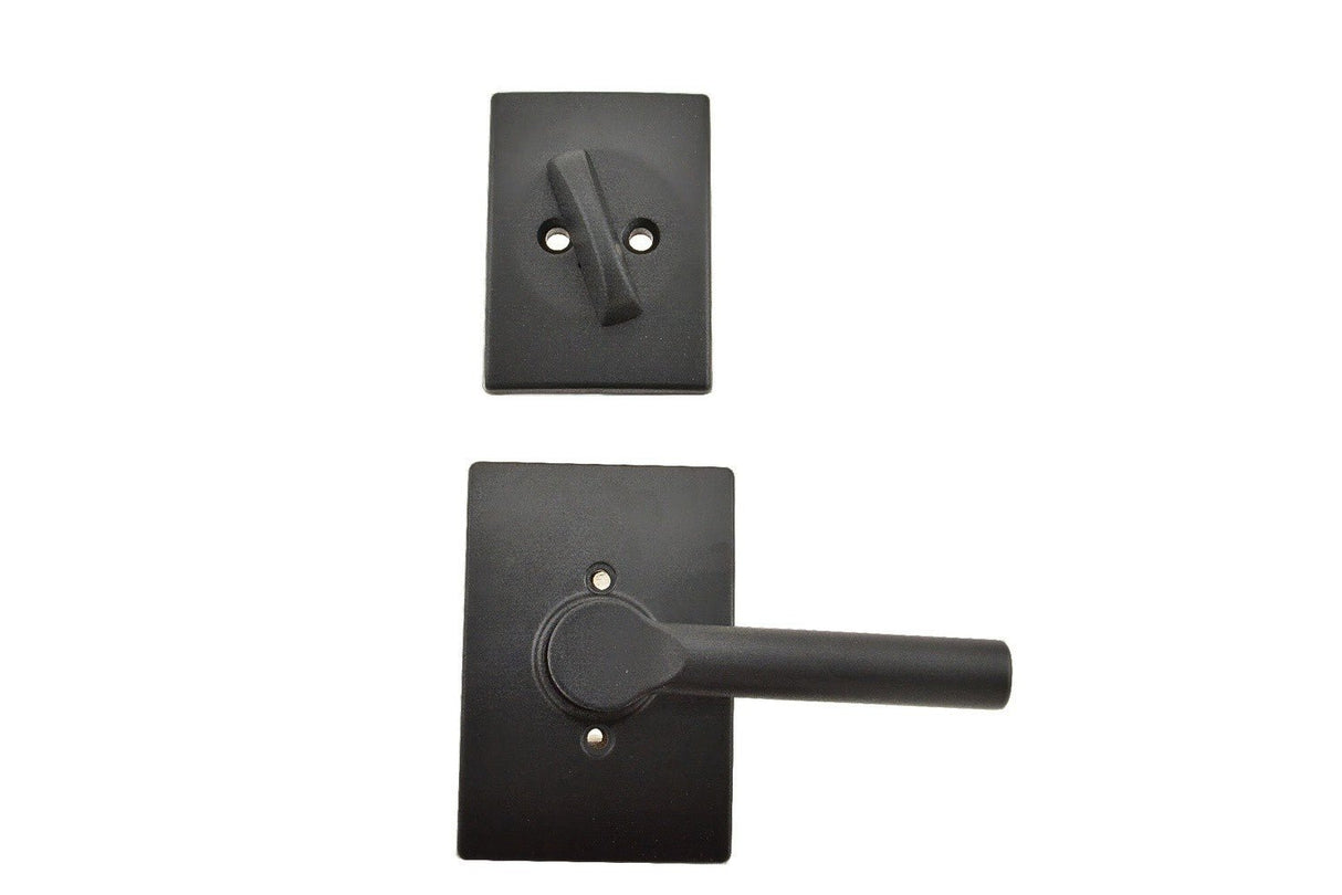 Schlage F59BRW622CEN matte black interior active trim