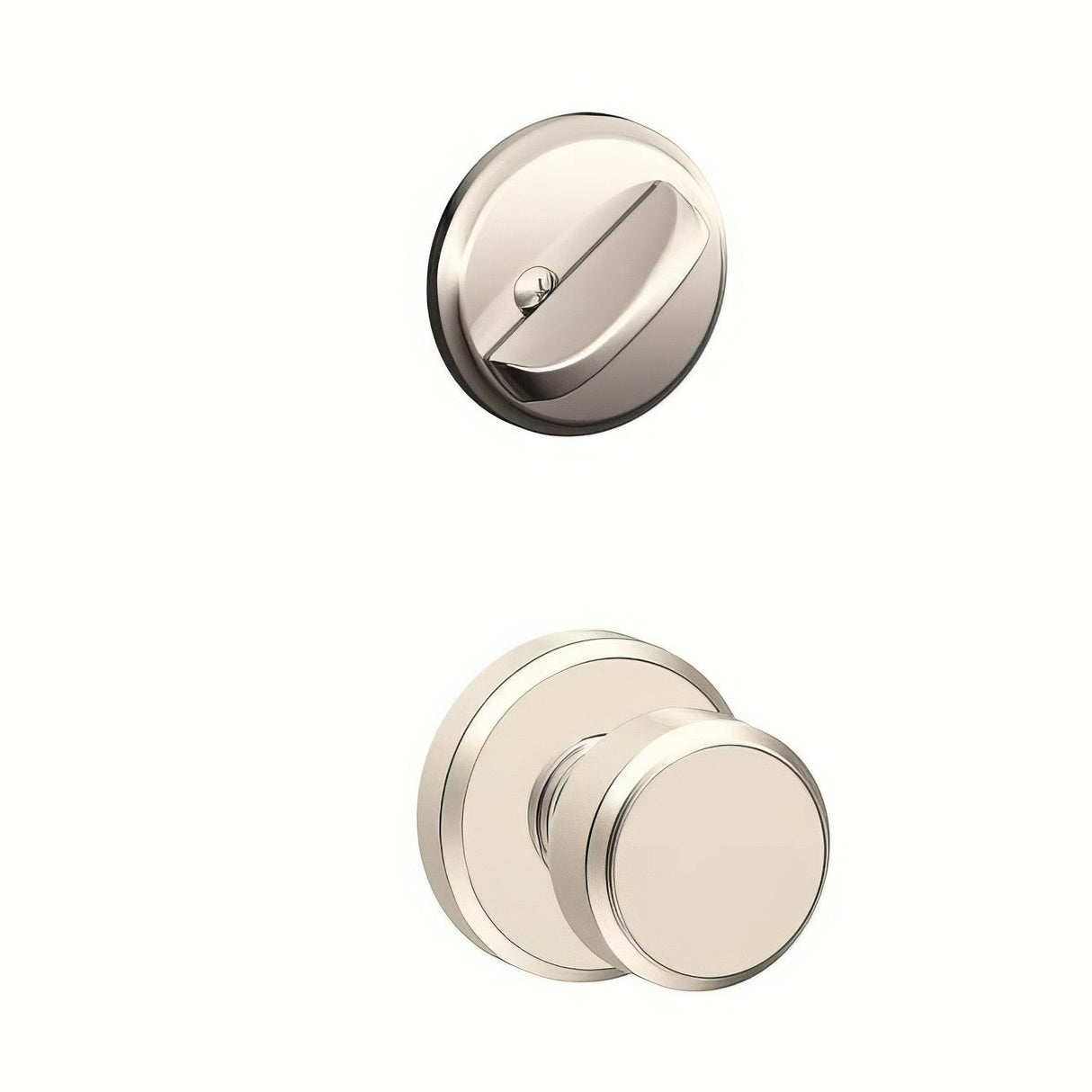 Schlage F59BWE618GSN bright nickel interior active trim