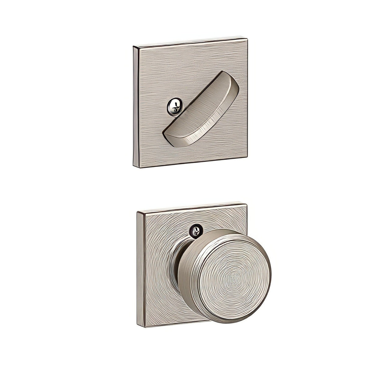 Schlage F59BWE619COL satin nickel interior active trim