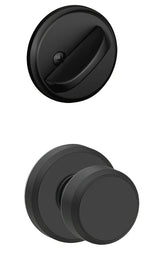 Schlage F59BWE622GSN matte black interior active trim
