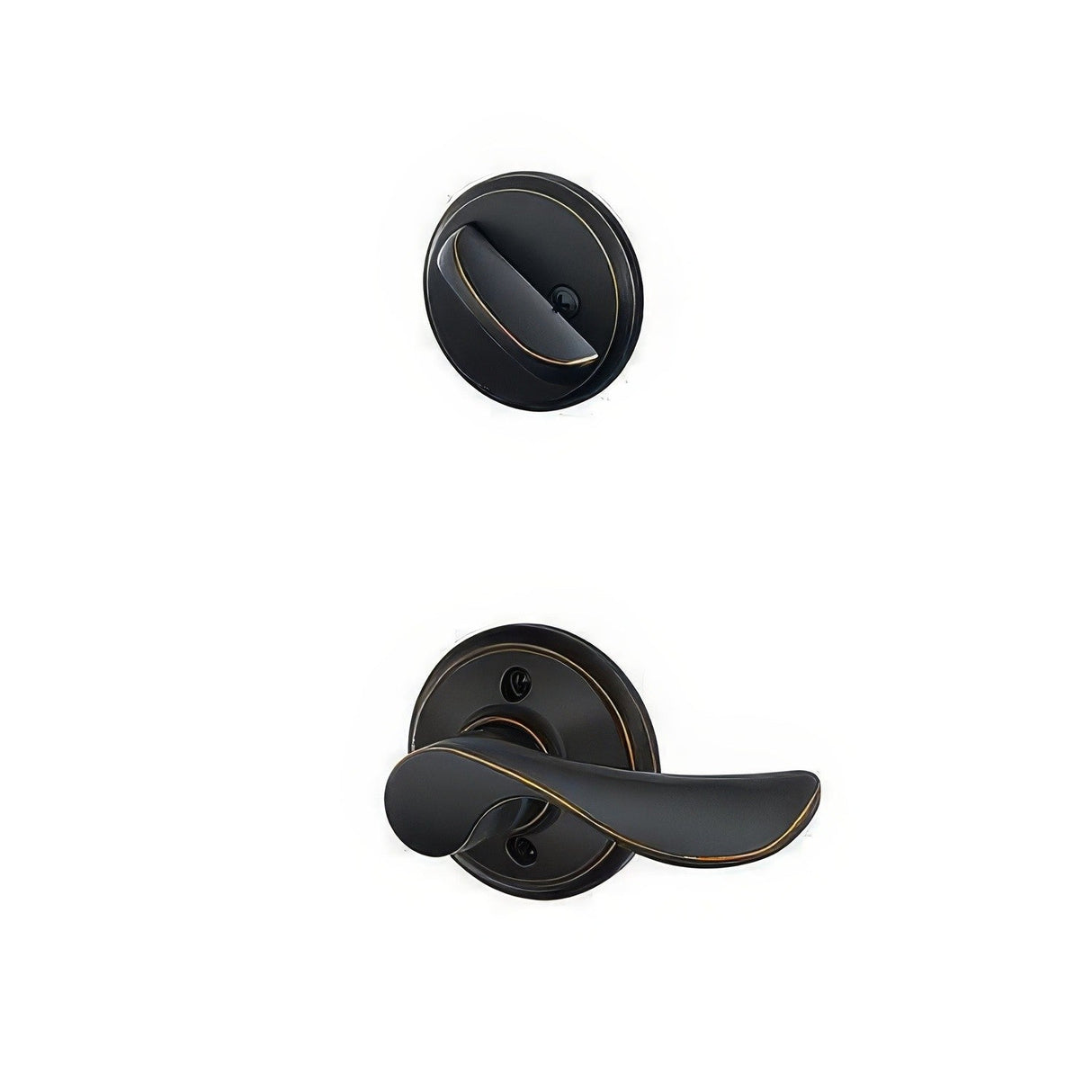 Schlage F59CHP716LH aged bronze dummy interior pack