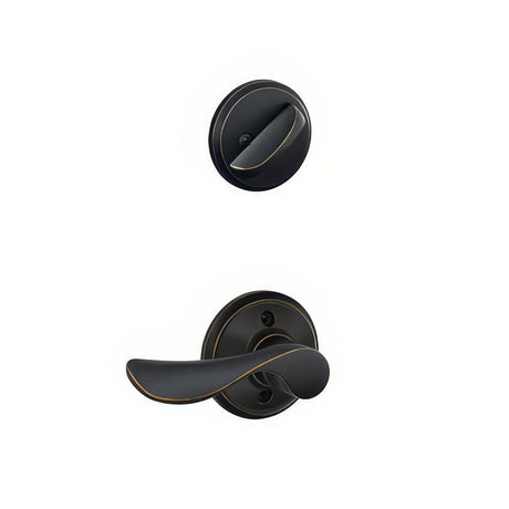 Schlage F59CHP716RH aged bronze dummy interior pack