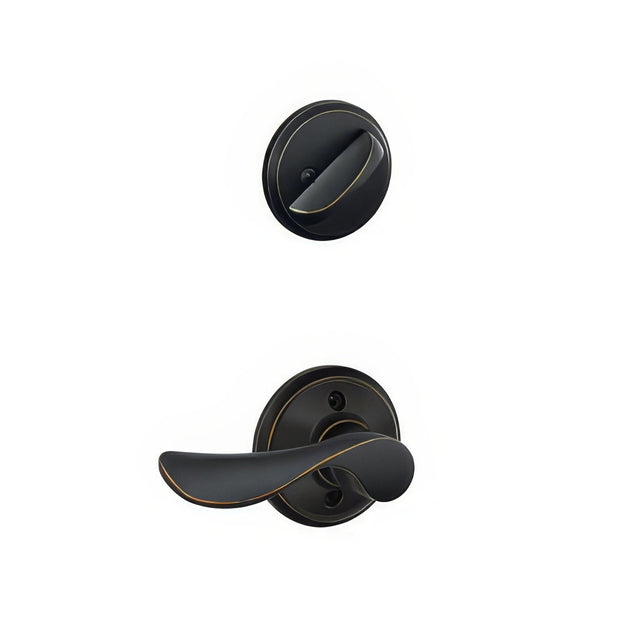 Schlage F59CHP716RH aged bronze dummy interior pack