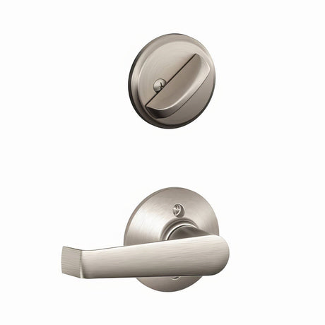 Schlage F59ELA619 satin nickel single cylinder trim pack