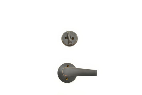 Schlage F59ELA716 aged bronze single cylinder trim pack