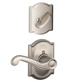 Schlage F59FLA619CAMRH satin nickel dummy interior pack