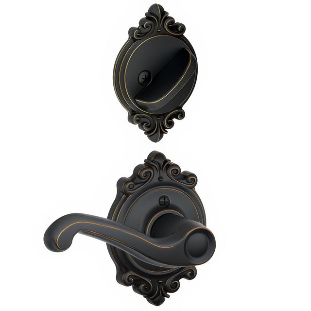 Schlage F59FLA716BRKRH aged bronze dummy interior pack