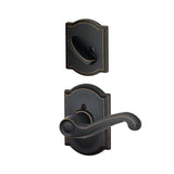 Schlage F59FLA716CAMLH aged bronze dummy interior pack