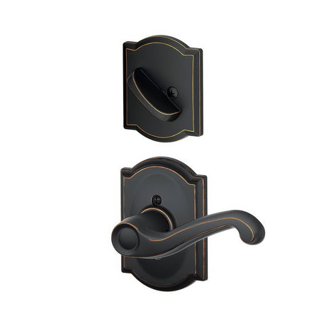 Schlage F59FLA716CAMLH aged bronze dummy interior pack