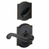 Schlage F59FLA716CAMRH aged bronze dummy interior pack