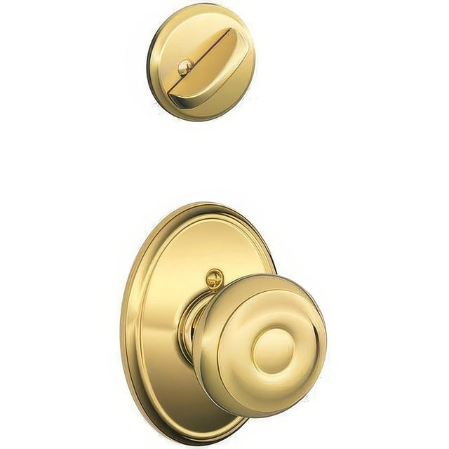 Schlage F59GEO609WKF F59-GEO-WKF F-Series Georgian Interior Pack Knob Antique Brass