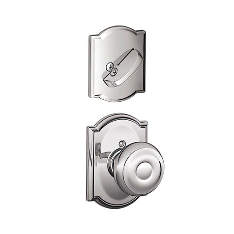 Schlage F59GEO625CAM bright chrome dummy interior pack