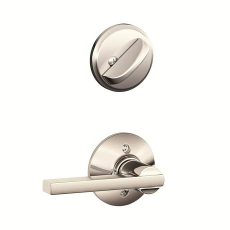 Schlage F59LAT618 bright nickel dummy interior pack