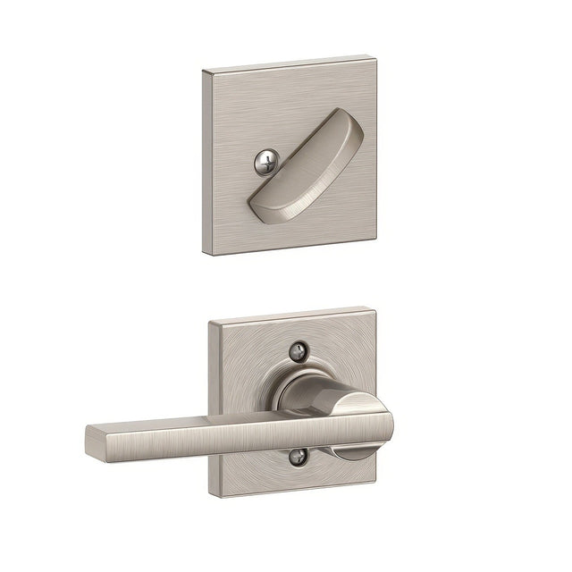 Schlage F59LAT619COL satin nickel interior active trim