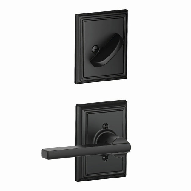 Schlage F59LAT622ADD matte black interior active trim