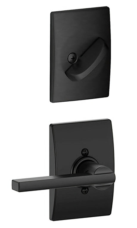 Schlage F59LAT622CEN matte black dummy interior pack