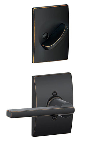 Schlage F59-LAT-CEN F-Series Latitude Interior Pack Lever