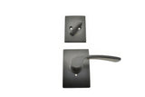 Schlage F59MER622CENLH matte black interior pack lever