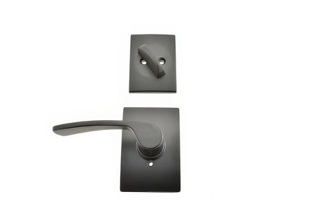 Schlage F59MER622CENRH matte black interior pack lever