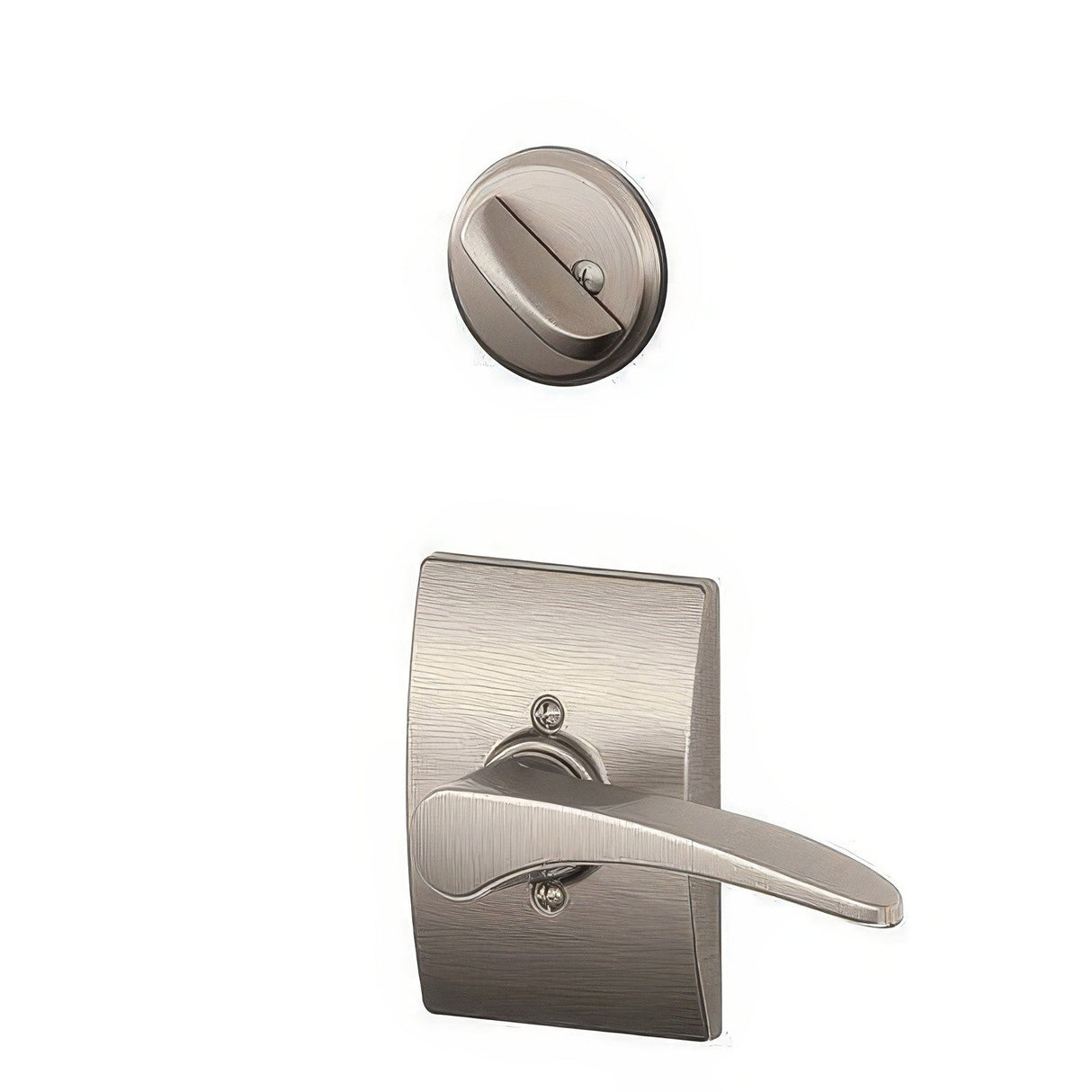 Schlage F59MNH619CENLH satin nickel interior trim pack
