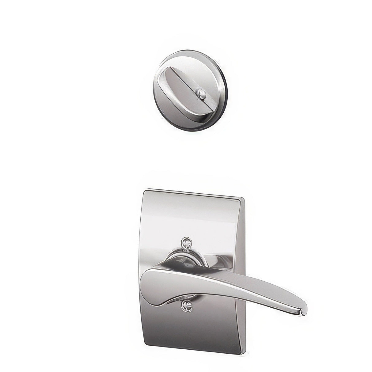 Schlage F59MNH625CENLH bright chrome interior trim pack