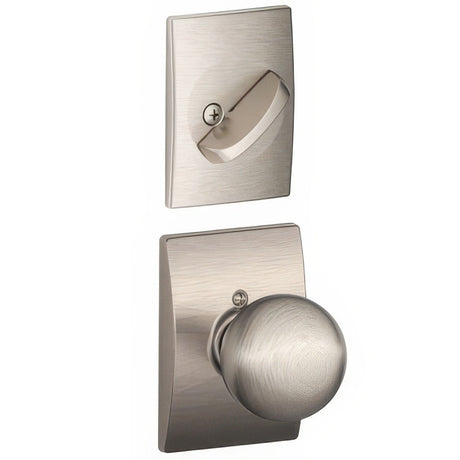 Schlage F59ORB619CEN satin nickel dummy interior pack