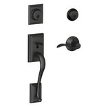 Schlage F62ADD622ACCRH matte black double cylinder handleset