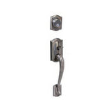 Schlage F62CAM620GEO antique pewter double cylinder handleset