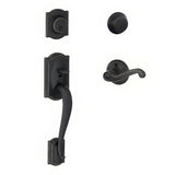 Schlage F62CAM716FLALH aged bronze double cylinder handleset